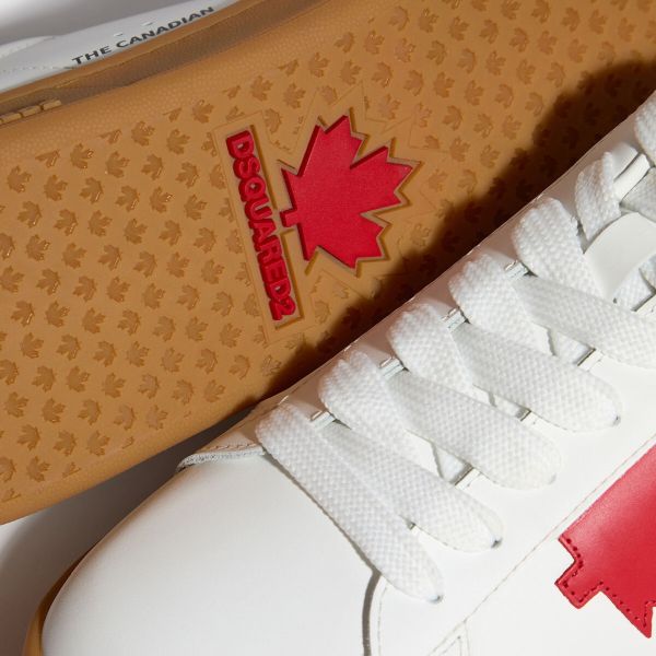 Dsquared2 Leaf Boxer Sneaker Wit