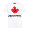 dsquared2 leaf cool t-shirt wit