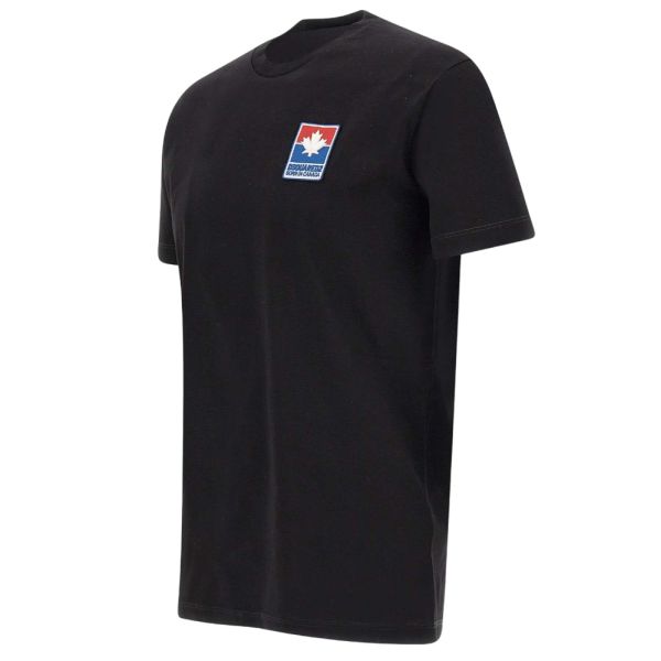 Dsquared2 Leaf Patch T-shirt Zwart