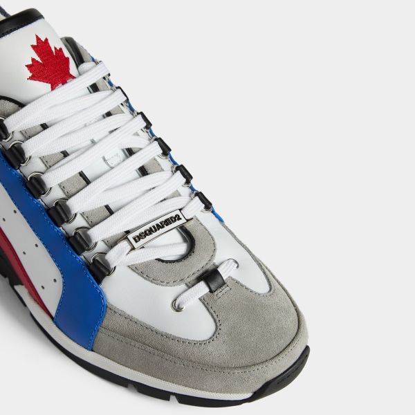 Dsquared2 Legendary Sneaker Wit/Rood/Blauw