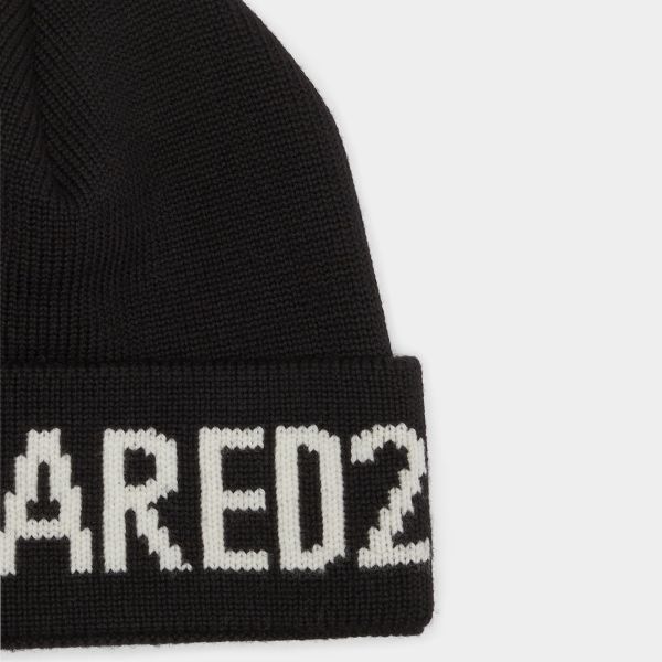 Dsquared2 Logo Muts Zwart