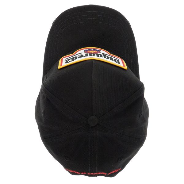 Dsquared2 Logo Patch Cap Zwart