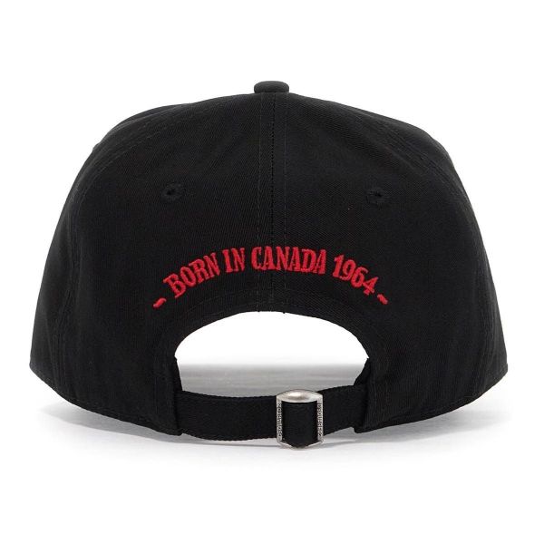 Dsquared2 Logo Patch Cap Zwart