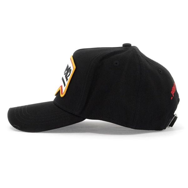 Dsquared2 Logo Patch Cap Zwart