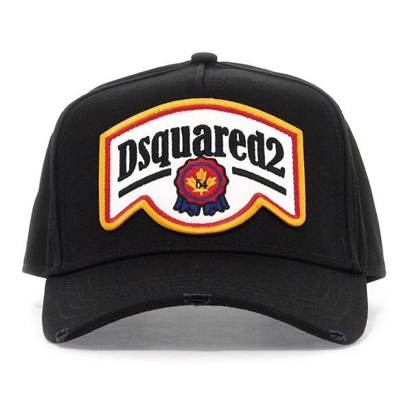 Dsquared2 Logo Patch Cap Zwart