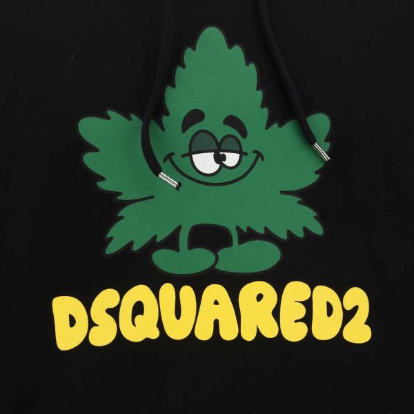 Dsquared2 Maple Leaf Hoodie Zwart