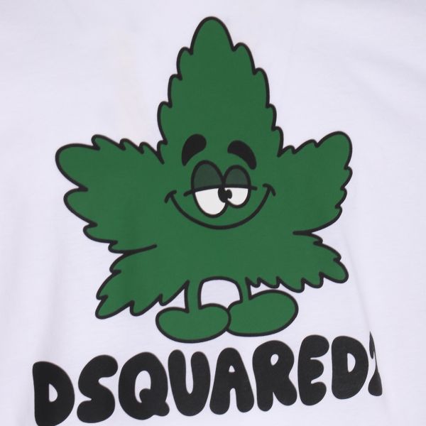 Dsquared2 Maple Leaf T-shirt Wit