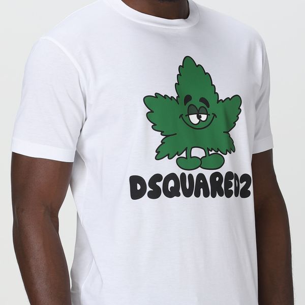 Dsquared2 Maple Leaf T-shirt Wit