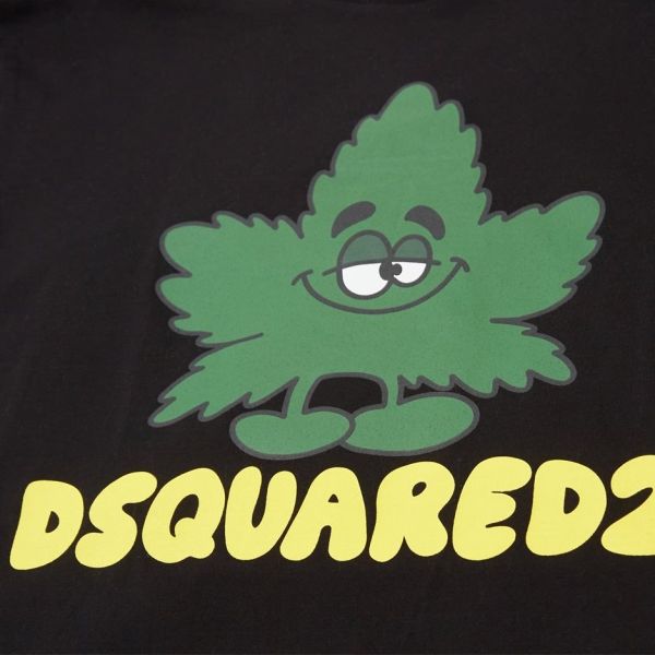 Dsquared2 Maple Leaf T-shirt Zwart