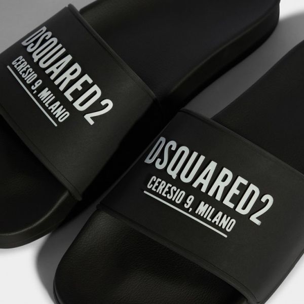Dsquared2 Milano Slippers Zwart
