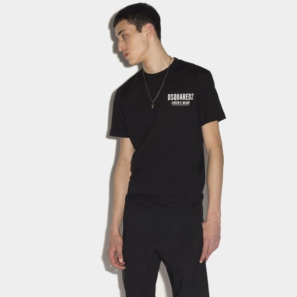Dsquared2 Mini Logo Ceresio 9 T-shirt Zwart