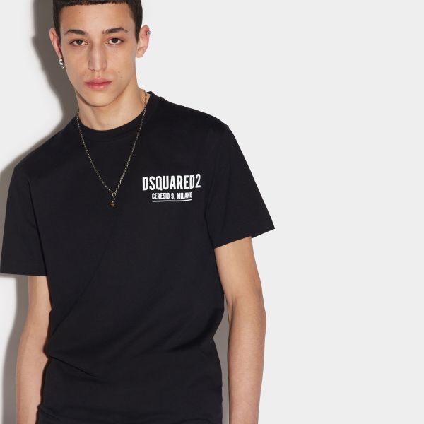 Dsquared2 Mini Logo Ceresio 9 T-shirt Zwart