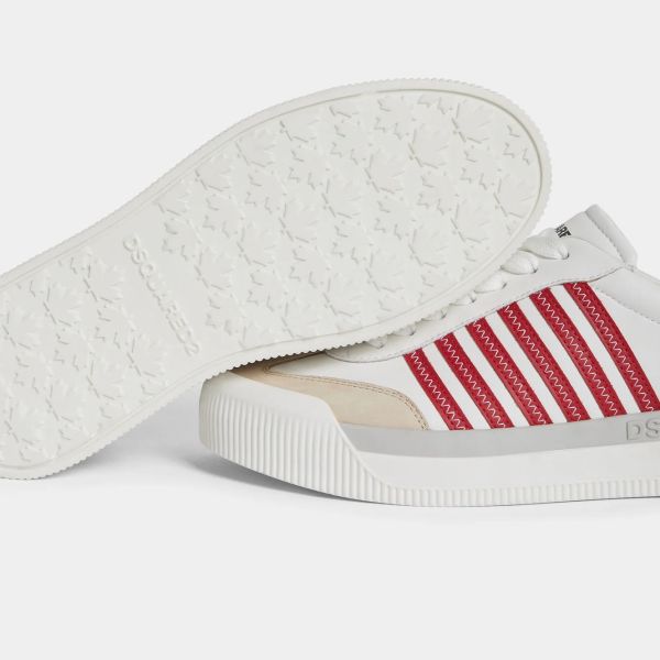 Dsquared2 New Jersey Sneaker Wit/Rood