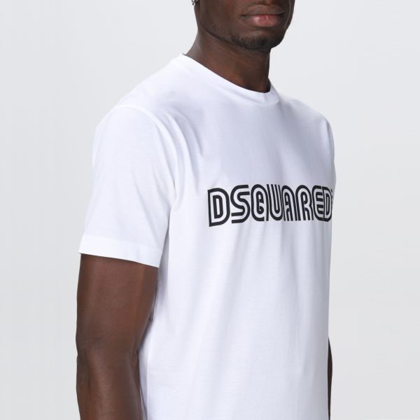 Dsquared2 Outline Cool T-shirt Wit