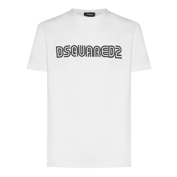 Dsquared2 Outline Cool T-shirt Wit