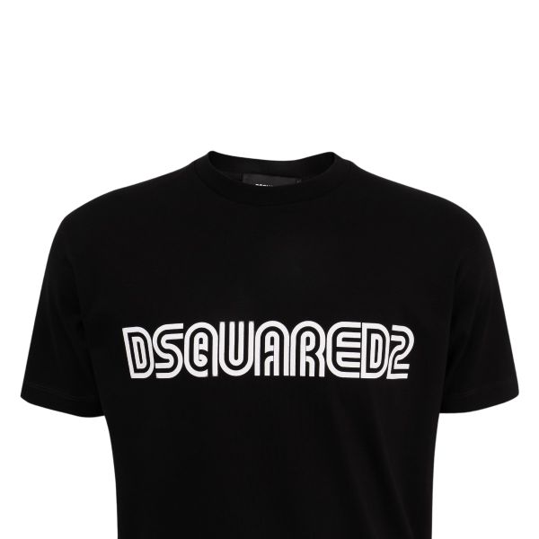 Dsquared2 Outline Cool T-shirt Zwart