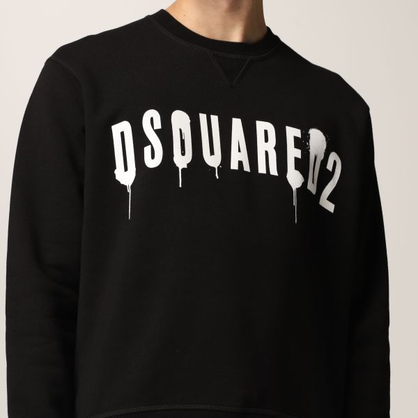 Dsquared2 Painted Sweater Zwart