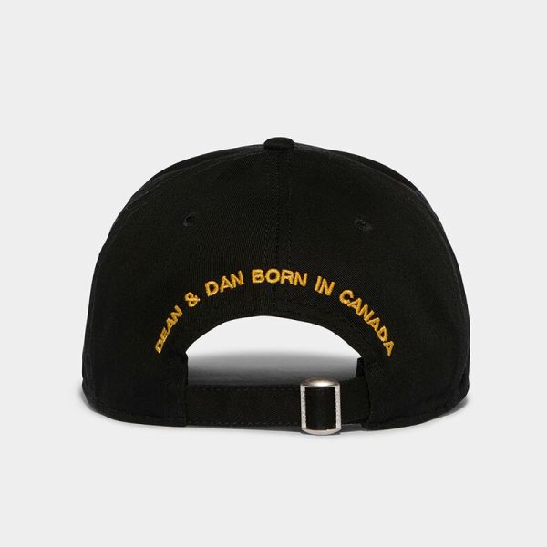 Dsquared2 Patch Canadian Flag Cap Zwart