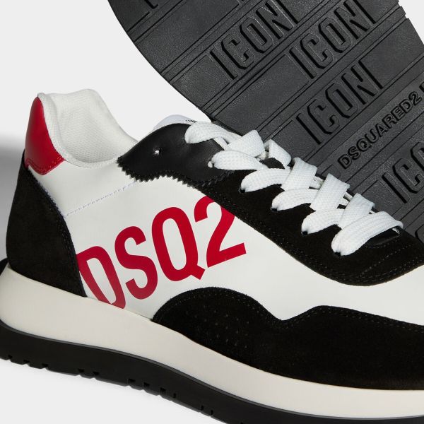 Dsquared2 Running Sneaker Zwart/Wit