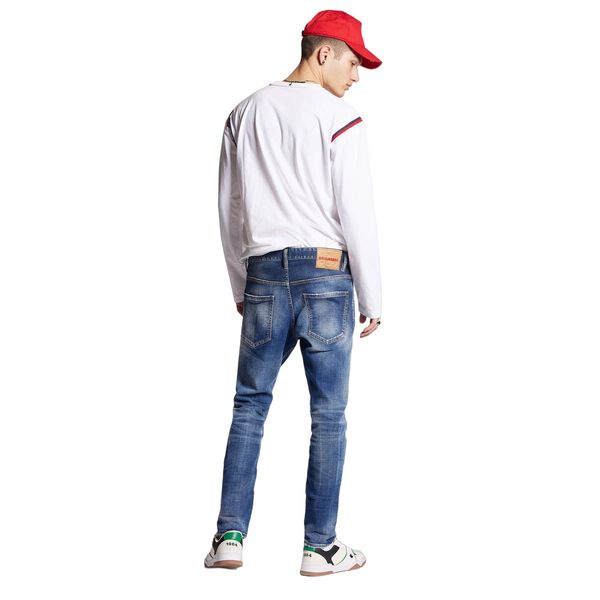 dsquared2 skater jeans blauw