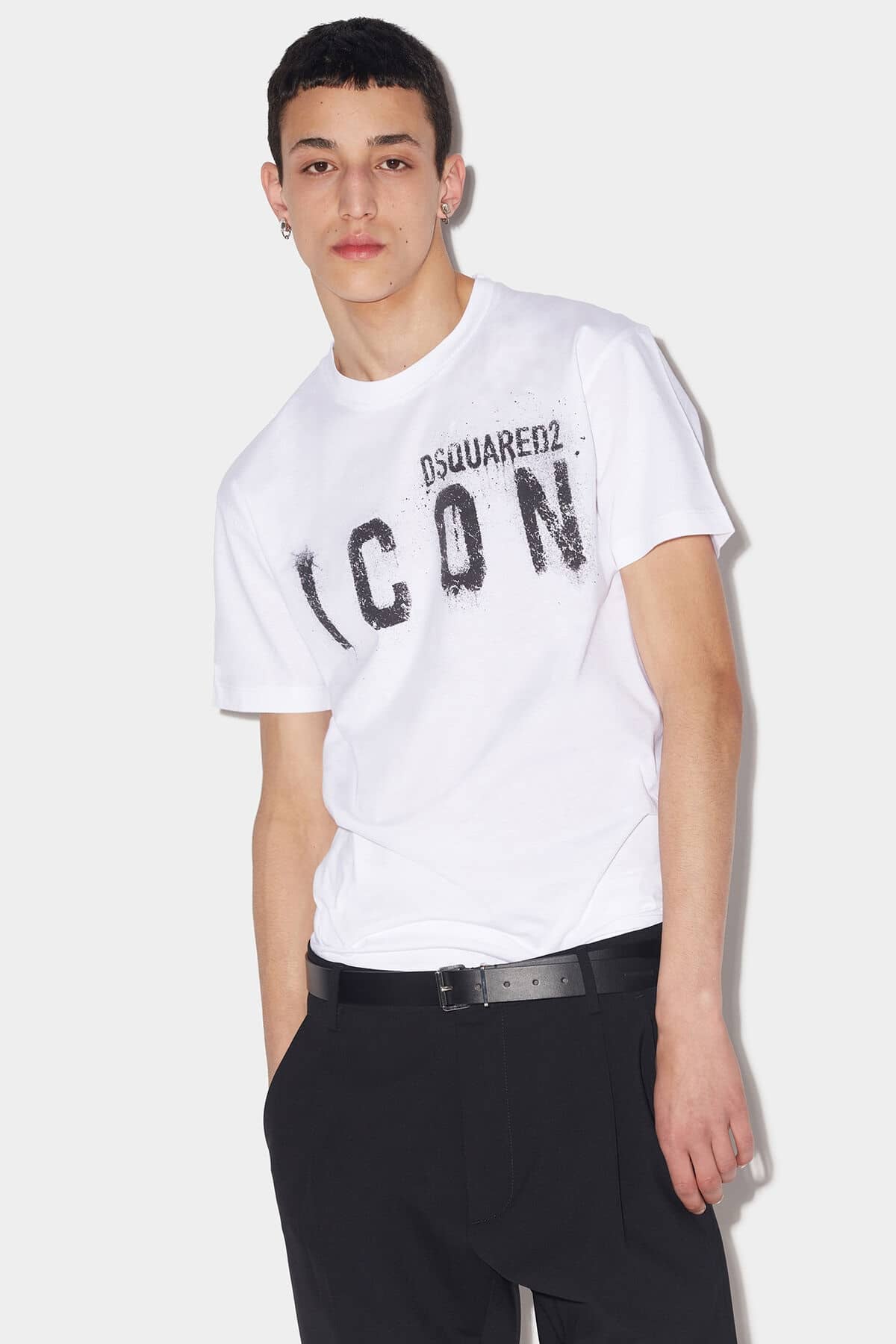 Dsquared2 Spray Icon T-shirt Wit