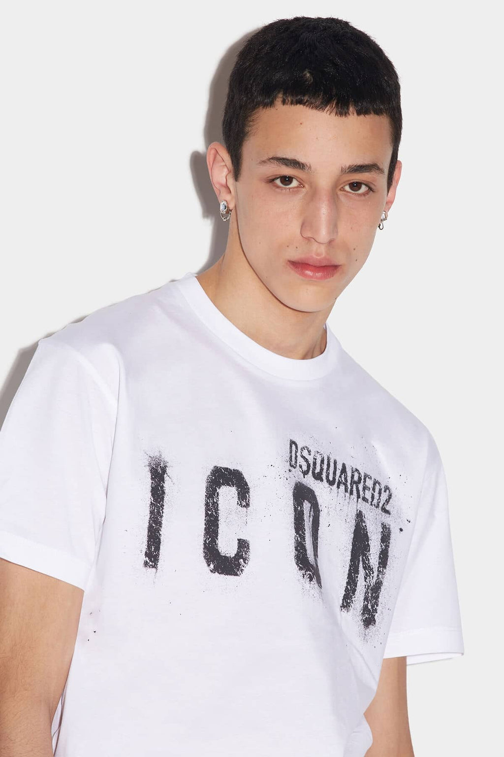Dsquared2 Spray Icon T-shirt Wit
