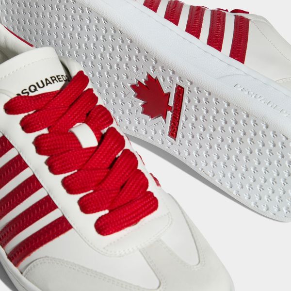 Dsquared2 Striped Sneaker Rood