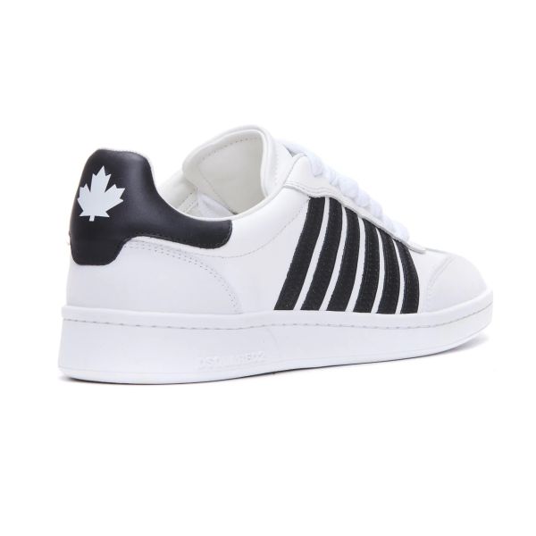 Dsquared2 Striped Sneaker Wit/Zwart