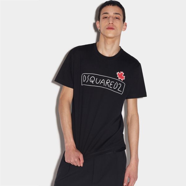 Dsquared2 Supercrew T-shirt Zwart