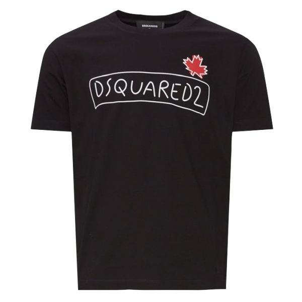 Dsquared2 Supercrew T-shirt Zwart