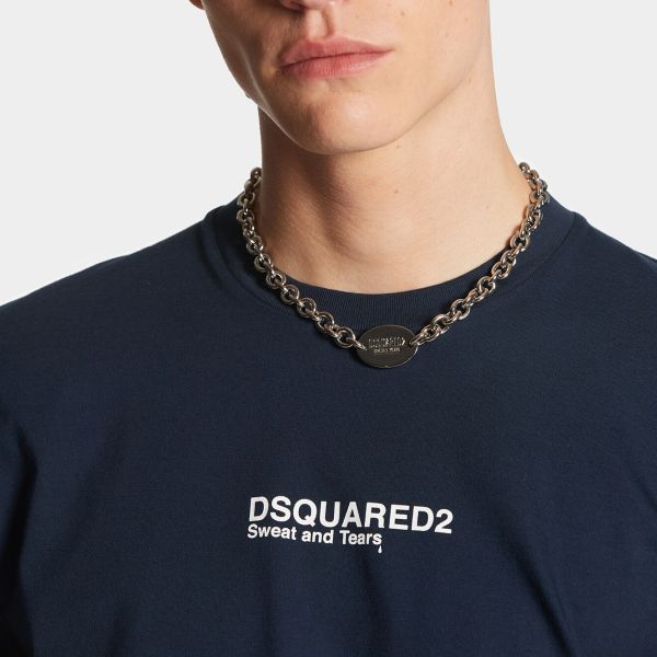 Dsquared2 Sweat and Tears T-shirt Navy