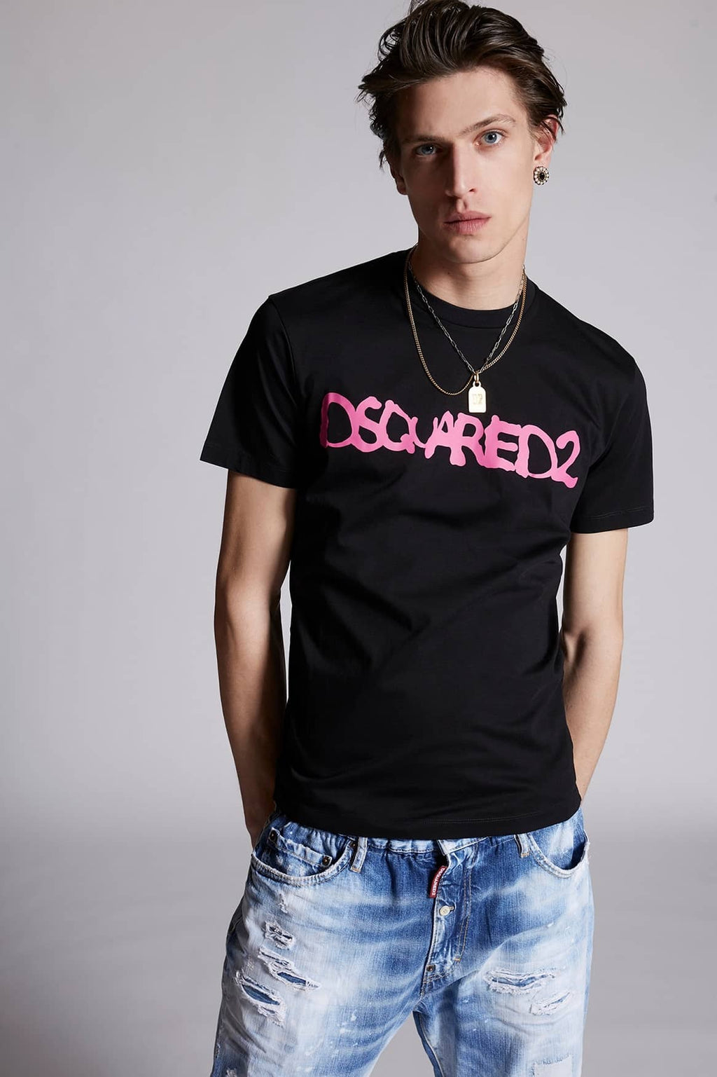 Dsquared2 T-shirt Zwart S71GD1079