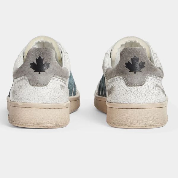 Dsquared2 Vintage Boxer Sneaker Wit/Groen
