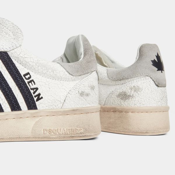 Dsquared2 Vintage Boxer Sneaker Wit/Navy