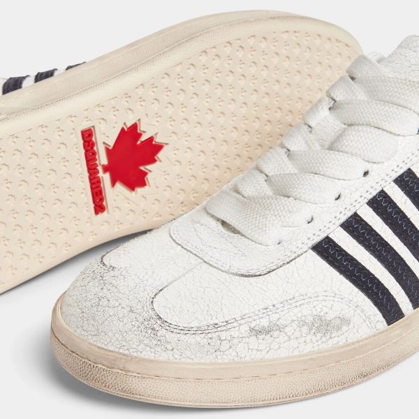 Dsquared2 Vintage Boxer Sneaker Wit/Navy