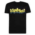 Dsquared2 Waving Logo T-shirt Zwart