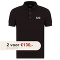 emporio armani polo zwart