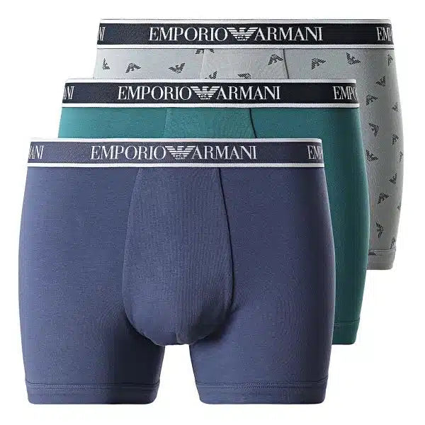 Emporio Armani Boxer 3-Pack Blauw