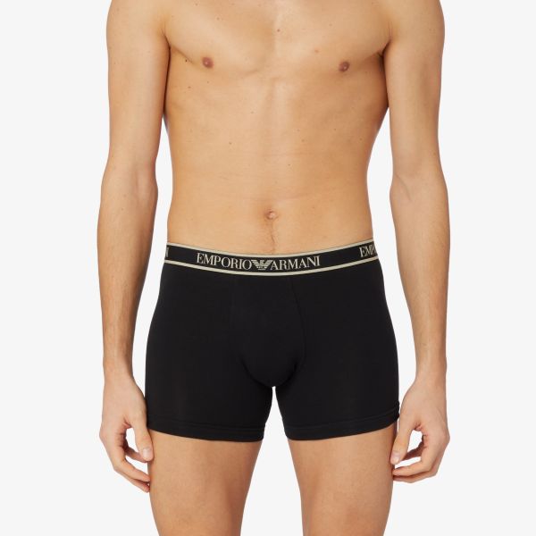 Emporio Armani Boxer 3-Pack Zwart/Beige