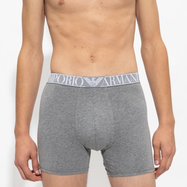 Emporio Armani Midwaist Boxer 2-Pack Grijs/Navy