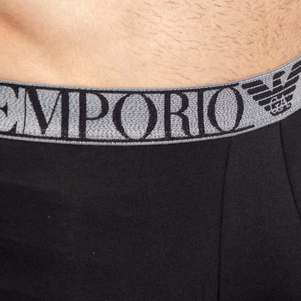Emporio Armani Midwaist Boxer 2-Pack Zwart/Grijs