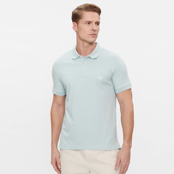 Emporio Armani Polo Licht Blauw
