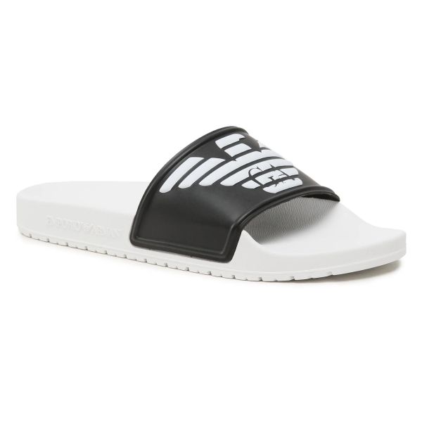 Emporio Armani Slippers Wit/Zwart