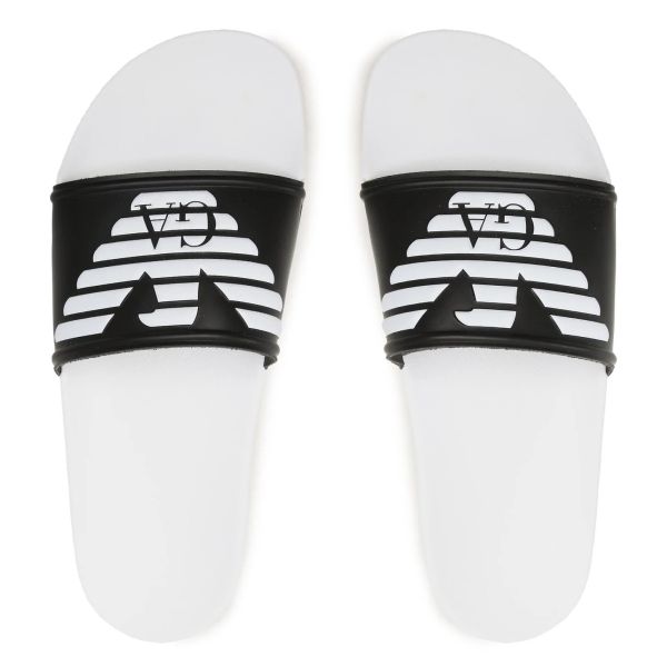 Emporio Armani Slippers Wit/Zwart