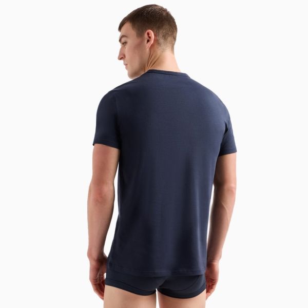 Emporio Armani T-shirt 2-Pack Wit/Navy