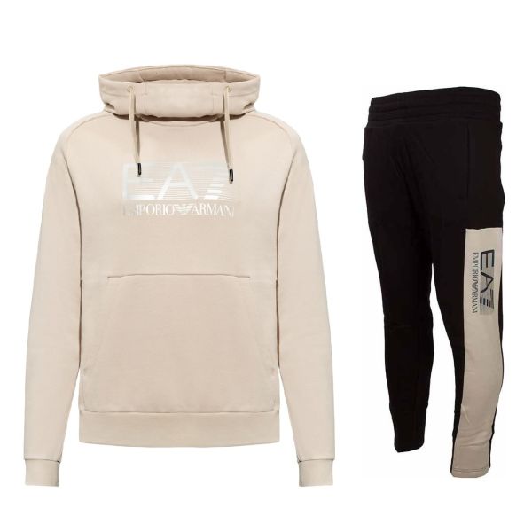 Emporio Armani Trainingspak Zwart/Beige