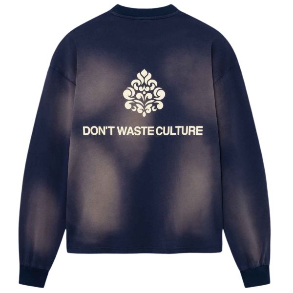 Don’t Waste Culture Fade Longsleeve T-shirt Navy