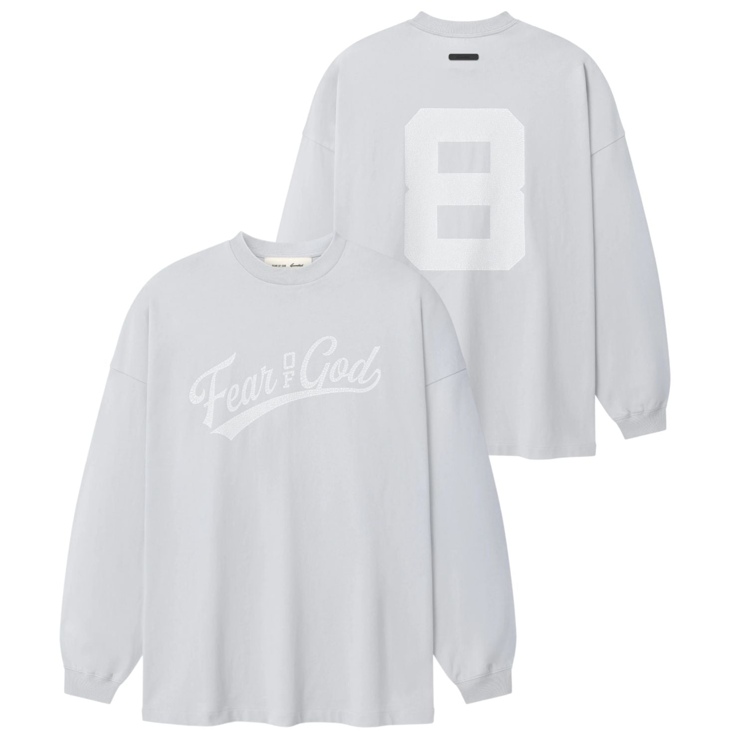 Fear Of God Essentials Merch Longsleeve T-shirt Licht Blauw