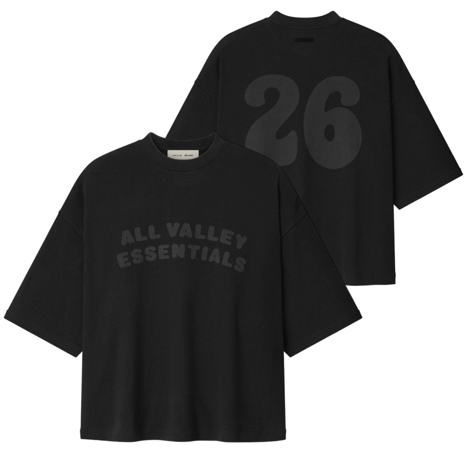 Fear Of God Essentials Merch T-shirt Zwart