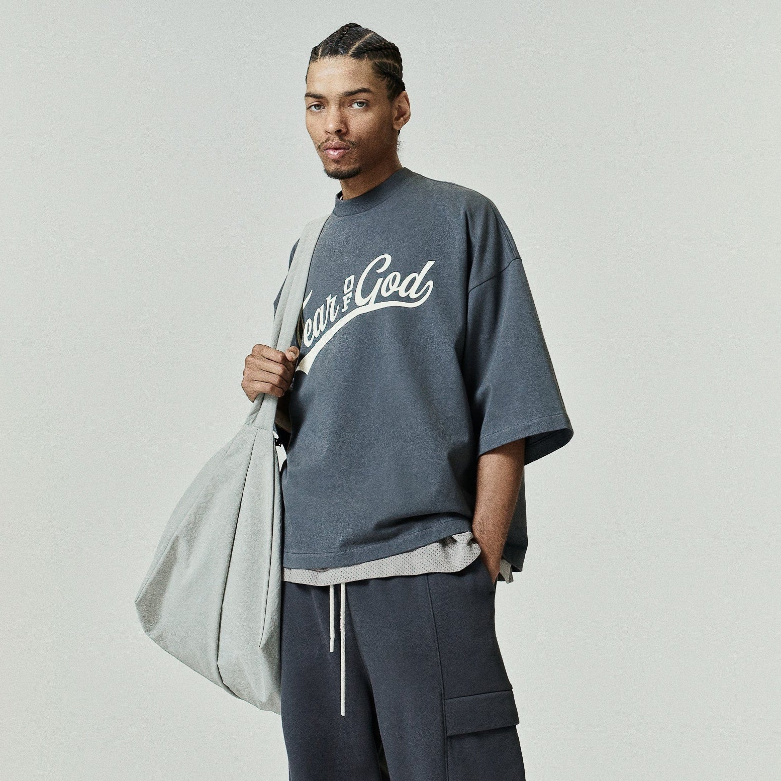 Fear Of God Essentials Merch T-shirt Antraciet
